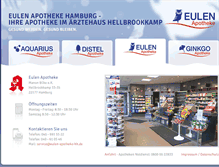 Tablet Screenshot of eulen-apotheke-hh.de